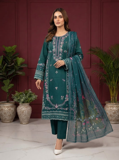 HT 313 - Women's Cotton Lawn  Suit | Premium Summer Wear | Andaaz Boutique