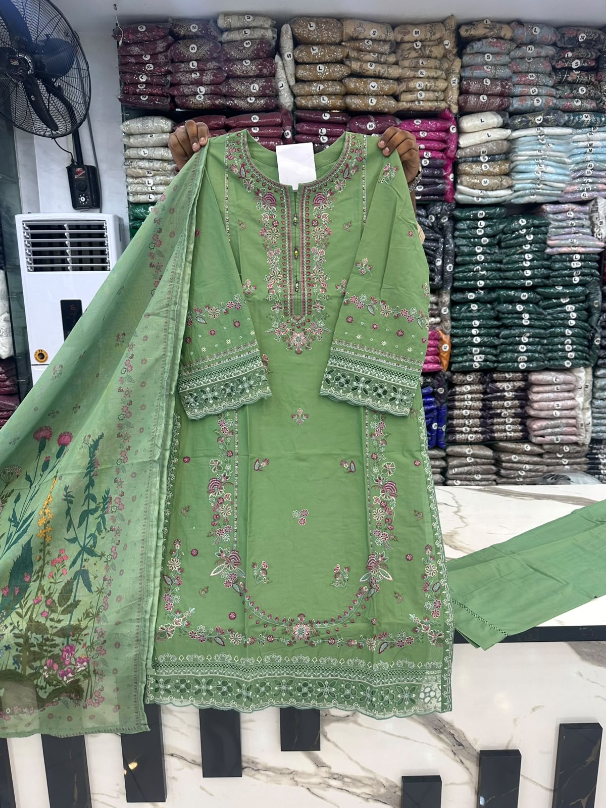 HT 313 - Women's Cotton Lawn  Suit | Premium Summer Wear | Andaaz Boutique