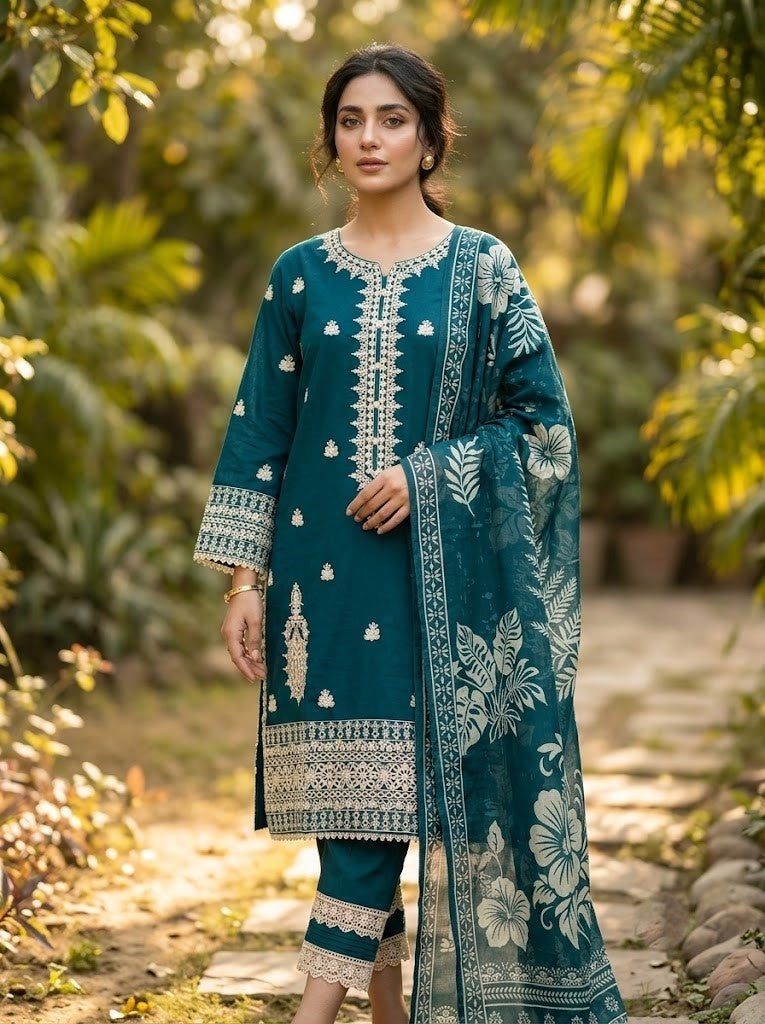 FM 136 - Elegant Summer Fashion  | Pakistani Women’s Outfit
