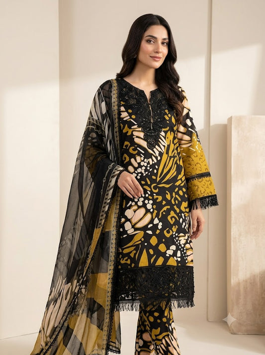 TN 54 - 3 Piece Cotton Lawn Stuff Pakistani Dress