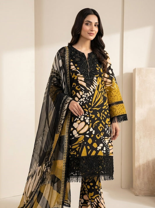 TN 54 - 3 Piece Cotton Lawn Stuff Pakistani Dress