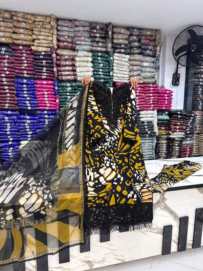 TN 54 - 3 Piece Cotton Lawn Stuff Pakistani Dress