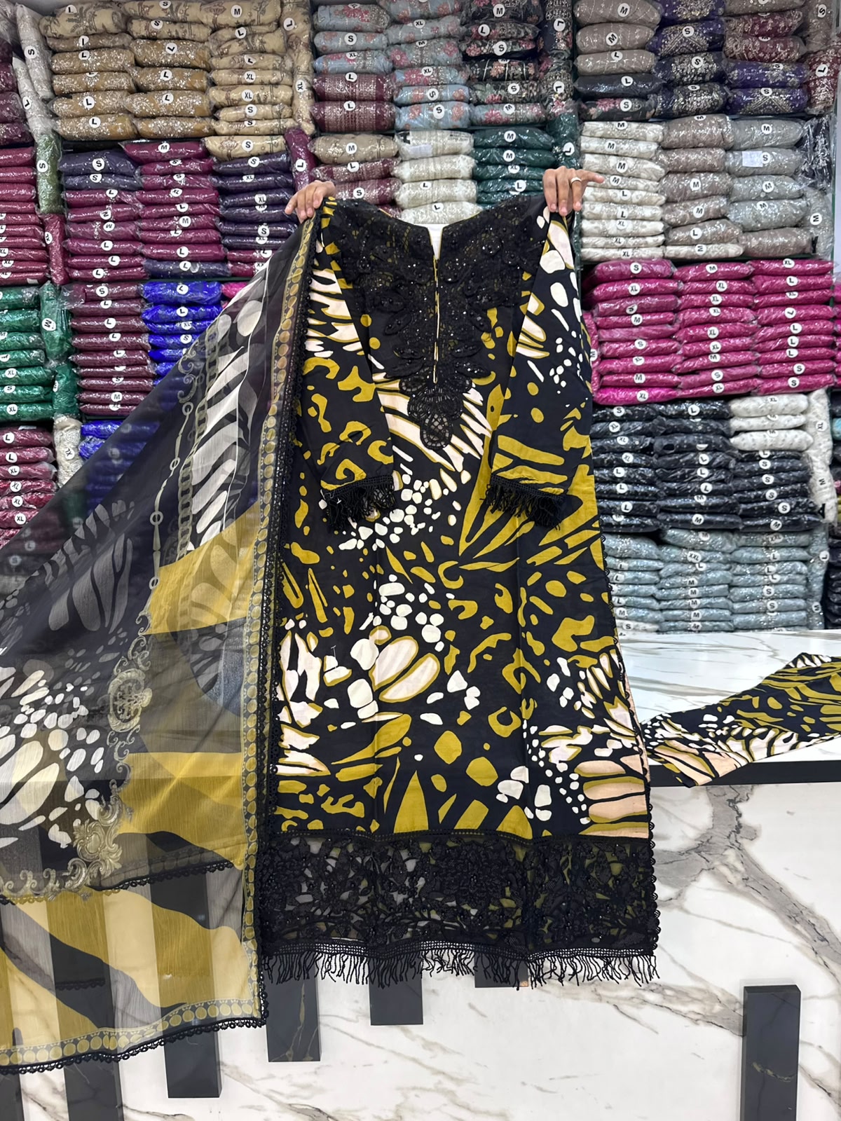 TN 54 - 3 Piece Cotton Lawn Stuff Pakistani Dress