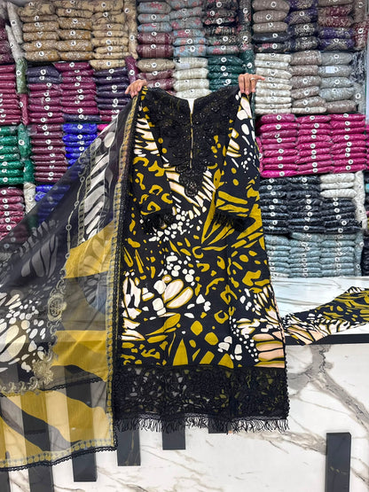 TN 54 - 3 Piece Cotton Lawn Stuff Pakistani Dress