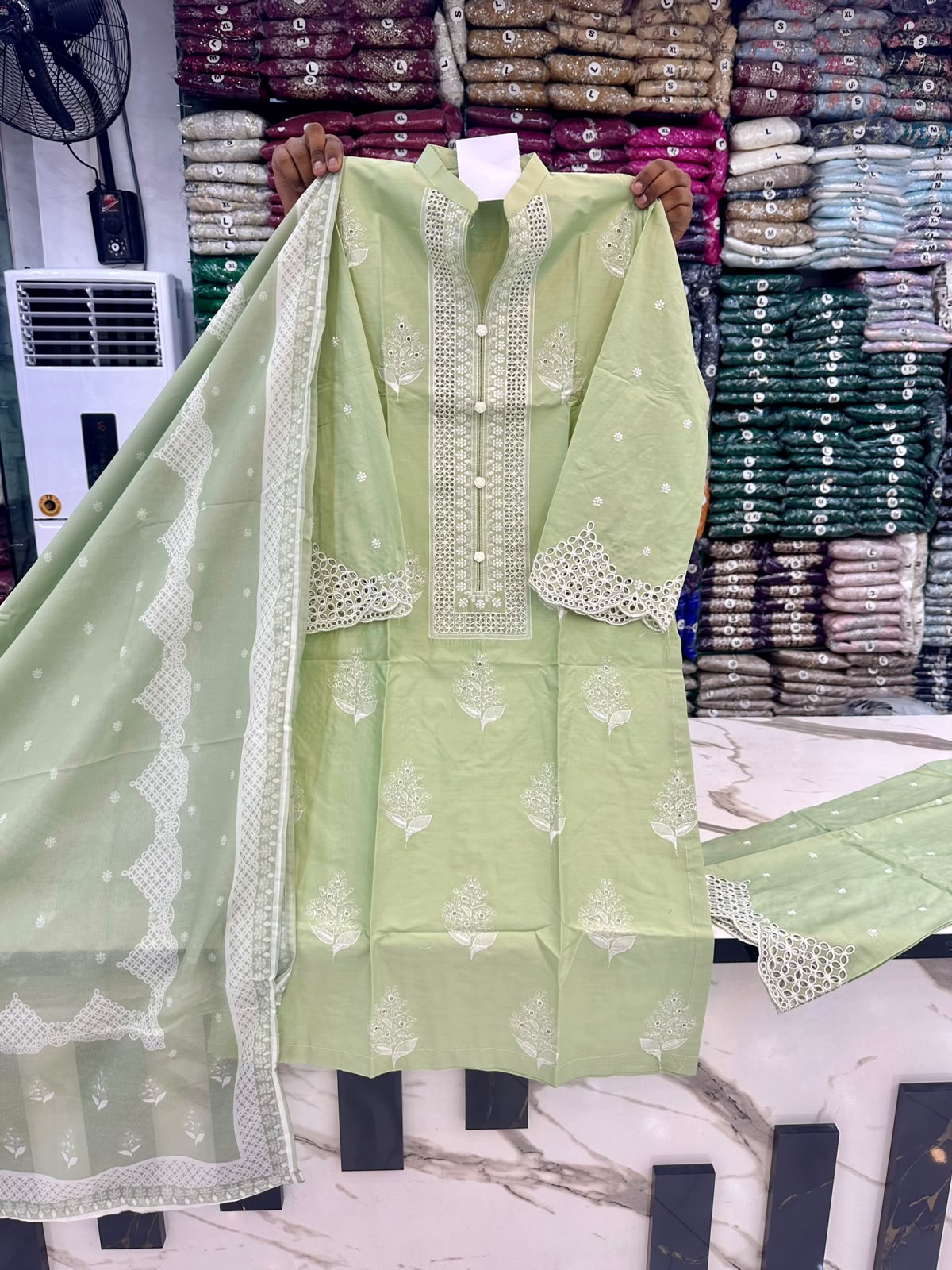 HT 314 -  Cotton Lawn 3 Piece Dress | Elegant Summer Collection | Andaaz Boutique