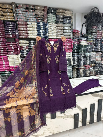 TN 55 - Premium Cotton Dress for Women – Elegant 3 Piece Outfit