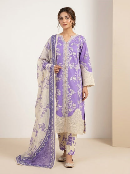 FM 128 - Beautiful  3 Piece Suit – Women Summer Collection