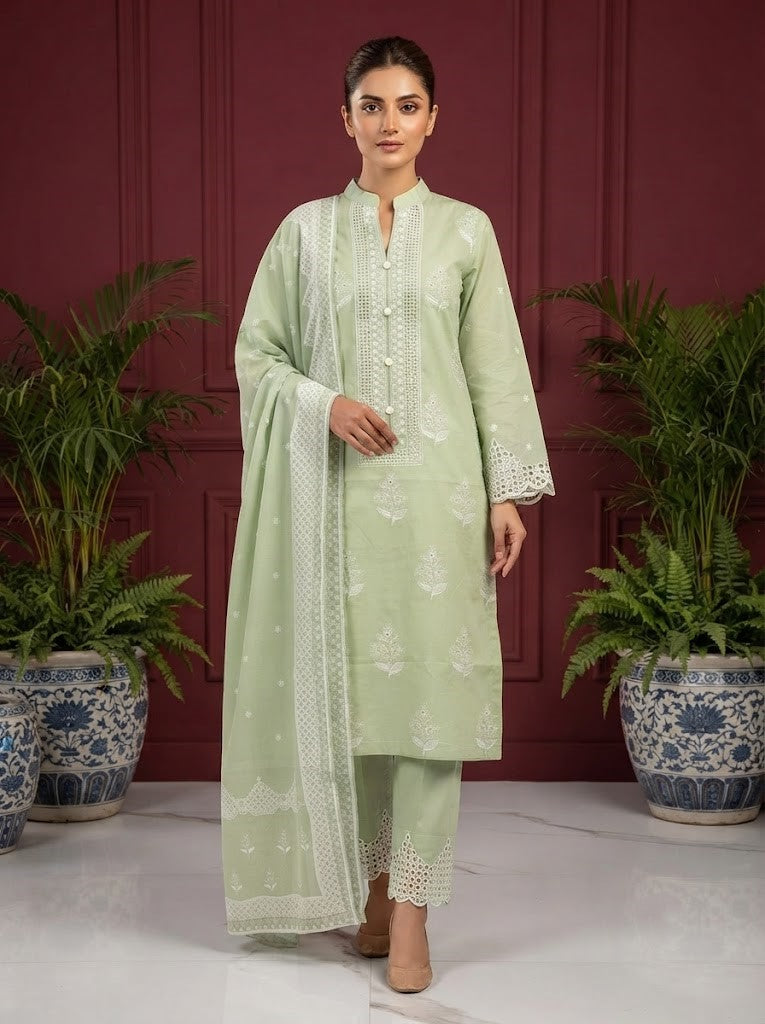 HT 314 -  Cotton Lawn 3 Piece Dress | Elegant Summer Collection | Andaaz Boutique