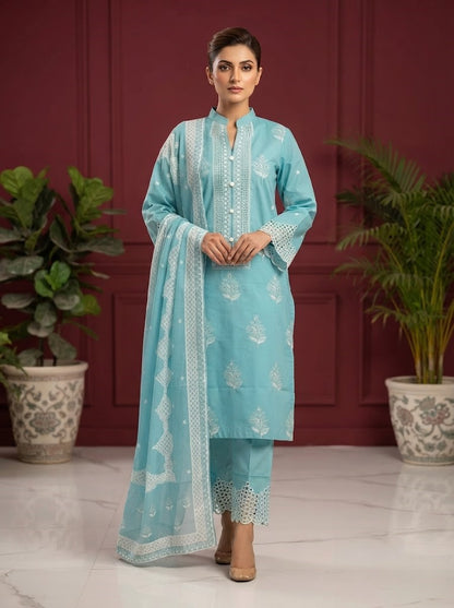 HT 314 -  Cotton Lawn 3 Piece Dress | Elegant Summer Collection | Andaaz Boutique