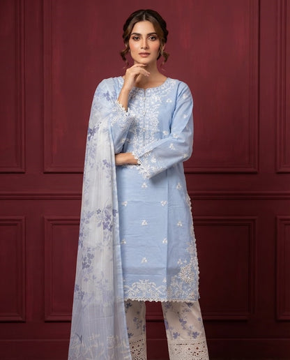 HT 308 -  Cotton Lawn 3 Piece Suit for Women | Summer Collection | Andaaz Boutique