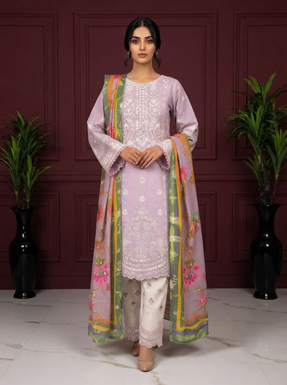 HT 312 - Luxury Cotton Lawn 3 Piece Suit | Pakistani Summer Collection | Andaaz Boutique
