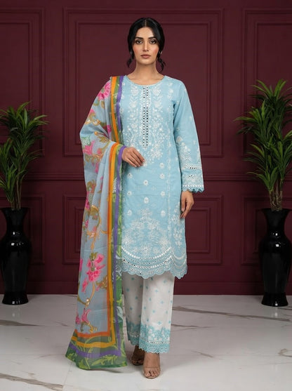 HT 312 - Luxury Cotton Lawn 3 Piece Suit | Pakistani Summer Collection | Andaaz Boutique