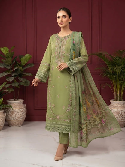 HT 313 - Women's Cotton Lawn  Suit | Premium Summer Wear | Andaaz Boutique